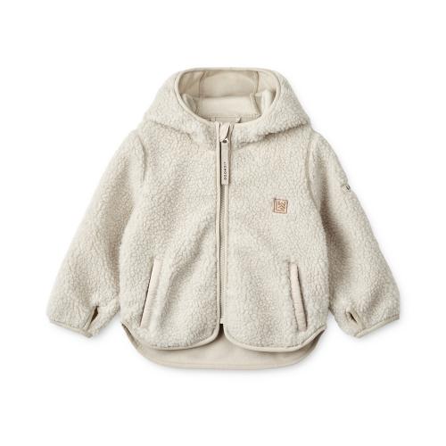 Liewood | Mara Pile Embroidery Jacket Ears - Leopard/Sandy