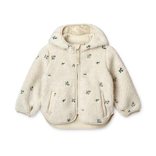 Liewood | Mara Pile Embroidery Jacket Ears - Peach/Sandy