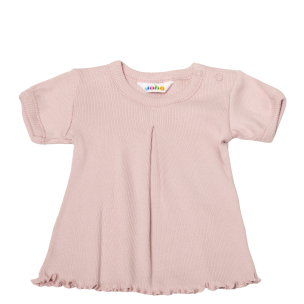 T-skjorte Rib - Rosa