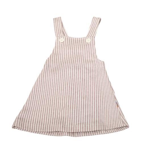 JOHA - PINAFORE DRESS STRIPES ROSE