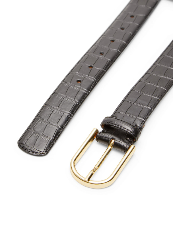 SELECTED FEMME Ellen Croco Belt - Image 3