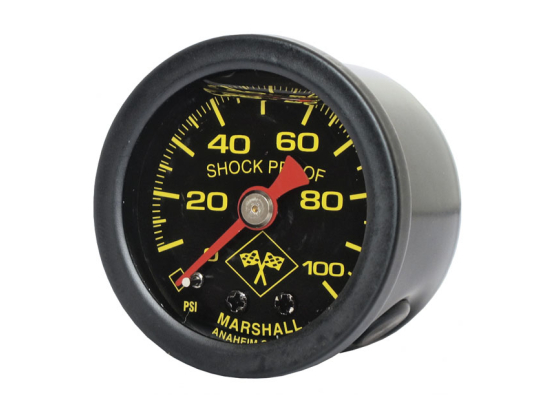 OIL PRESSURE GAUGE, 0-100 PSI.