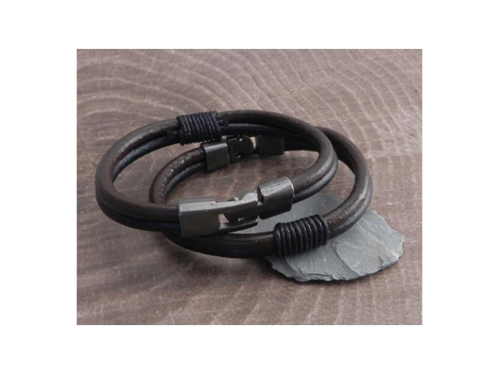 LEATHER  WRAP BRACELET