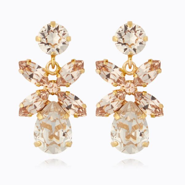 Mini Dione Earrings - Gold Silk 