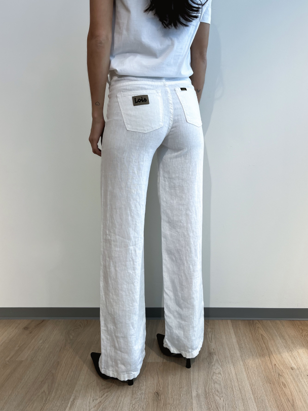 Culotte Linen Color - White - Image 9
