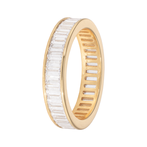 ETERNITY RING RECTANGULAR GOLD