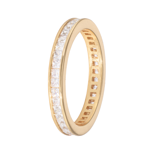 ETERNITY RING SQUARE GOLD