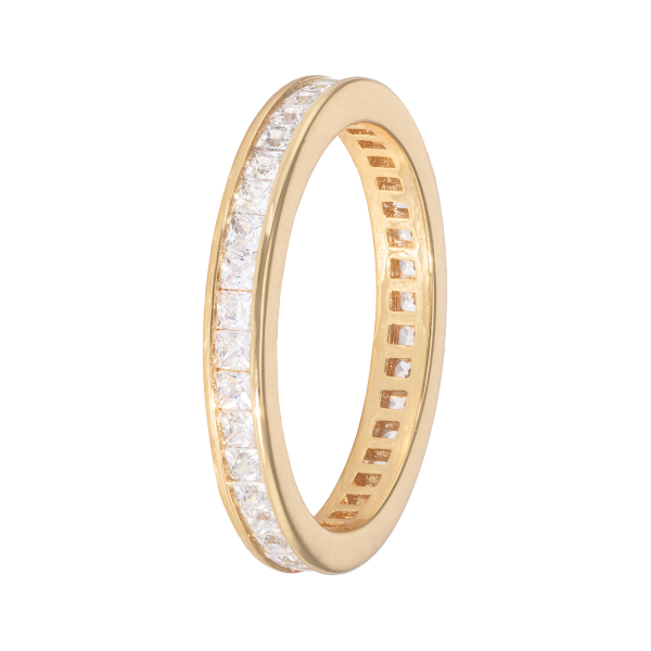 ETERNITY RING SQUARE GOLD