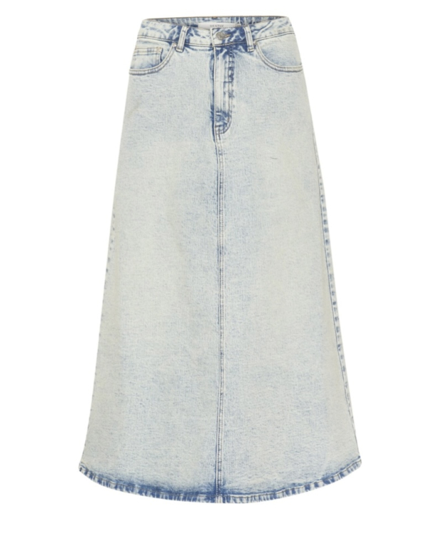 Manula Midi Skirt - Light Blue Acid - Image 2