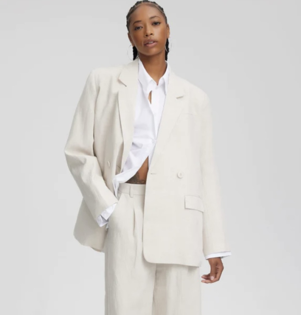 Liza Linen Blazer - Tammy Light Sand - Image 5