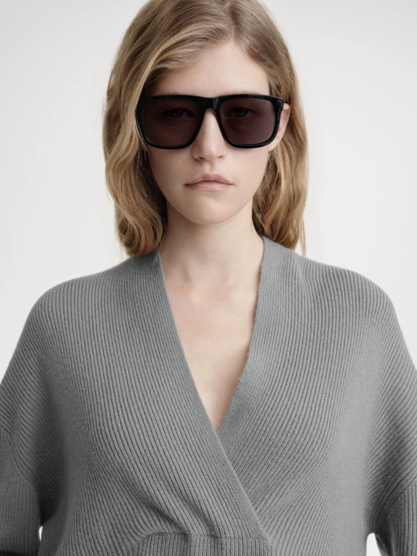 Overlapped V-Neck Knit - Image 4