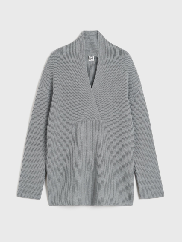 Overlapped V-Neck Knit - Image 5