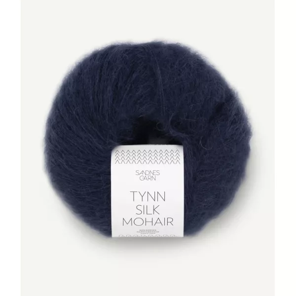 Tynn Silk Mohair dyp marine 5581