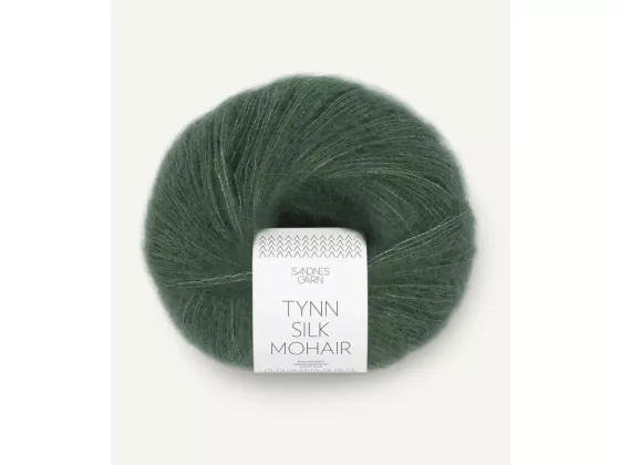 Tynn Silk Mohair dyp skoggrønn 8581