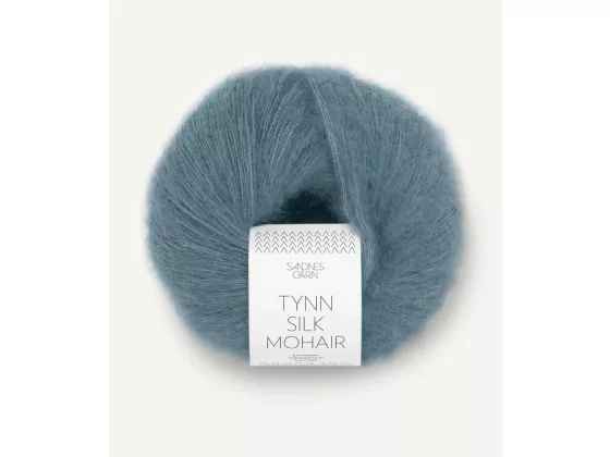 Tynn Silk Mohair isblå 6552