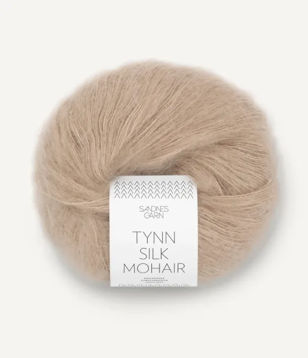 Tynn Silk Mohair Lys Beige 3021