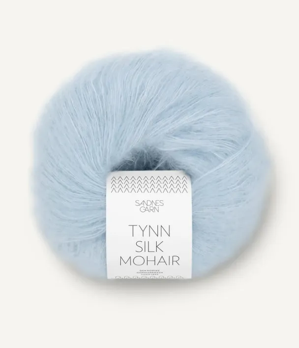 Tynn Silk Mohair lys blå 6012