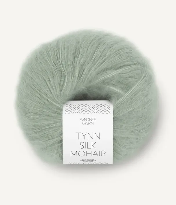 Tynn Silk Mohair lys grønn 8521