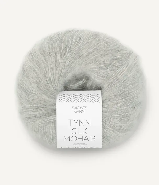Tynn Silk Mohair lys grå 1022