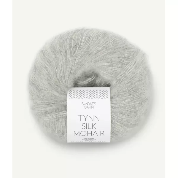 Tynn Silk Mohair lys grå 1022