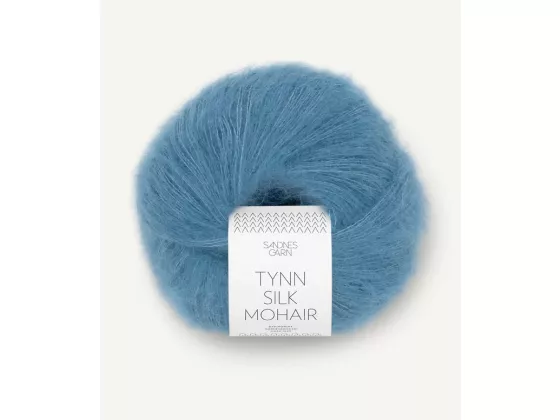 Tynn Silk Mohair mørk himmelblå 6042