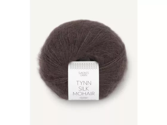 Tynn Silk Mohair mørk Sjokolade 3880