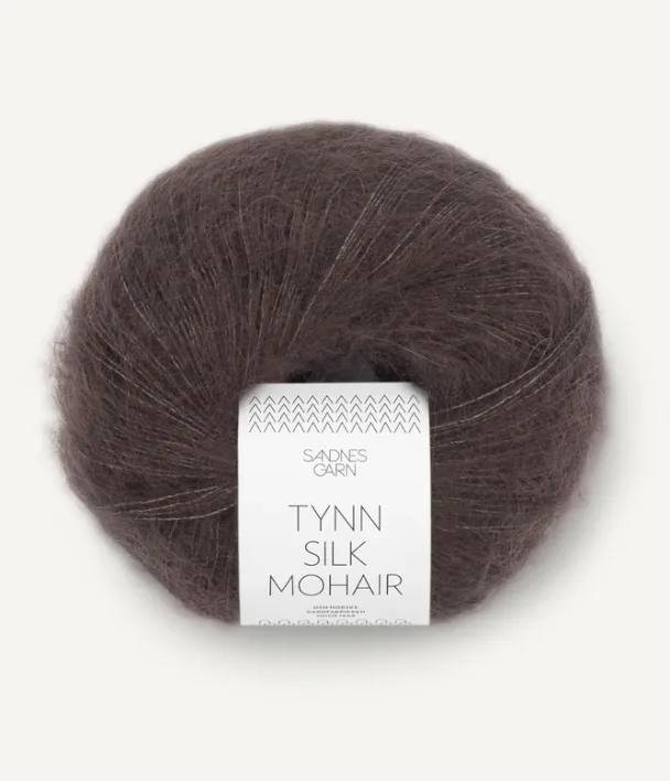 Tynn Silk Mohair mørk Sjokolade 3880