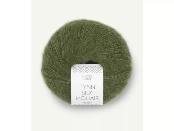 Tynn Silk mohair olivengrønn 9062