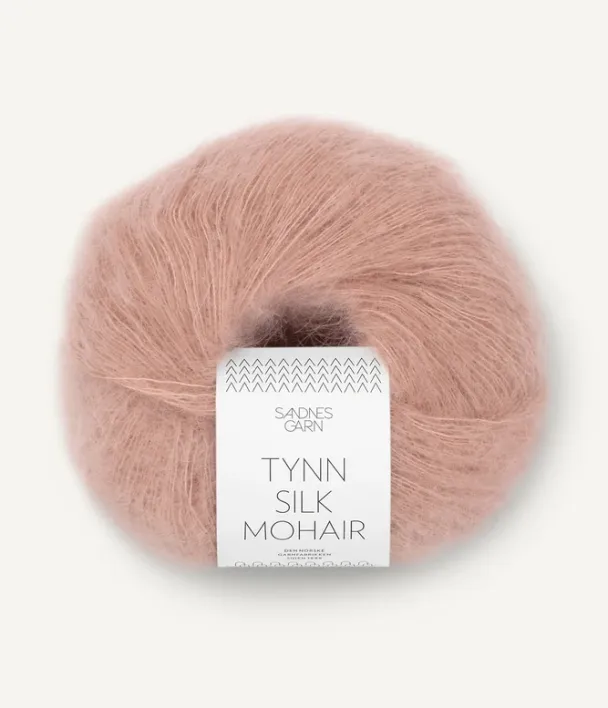 Tynn Silk Mohair Pudder Rosa 3511