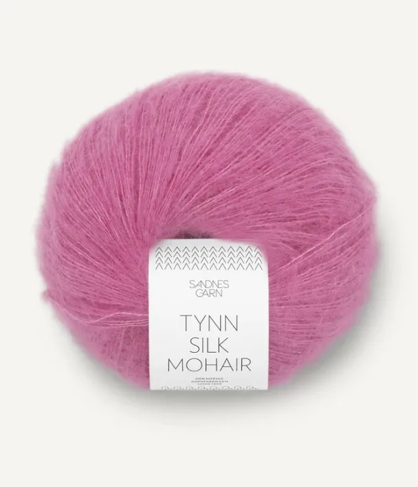 Tynn Silk Mohair Shoking pink 4626 