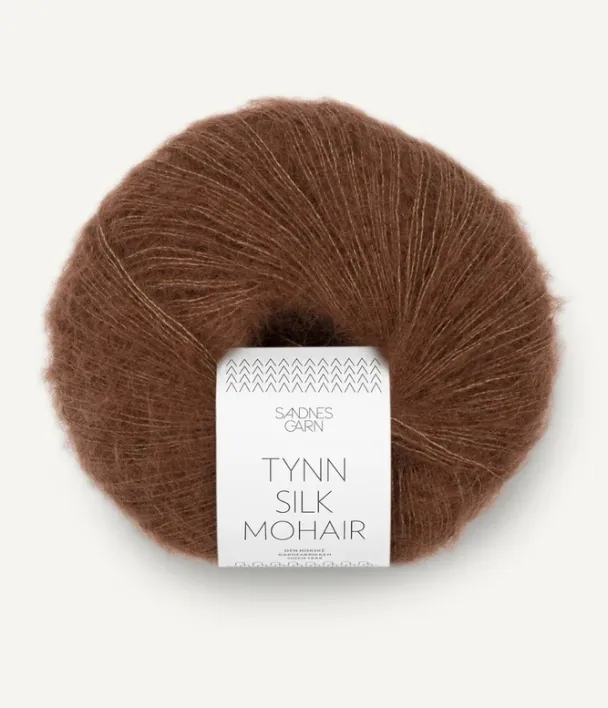Tynn Silk Mohair sjokolade 3073