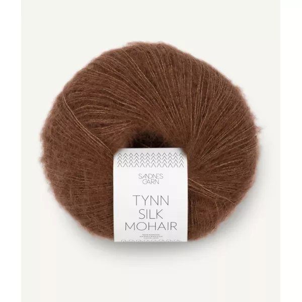 Tynn Silk Mohair sjokolade 3073