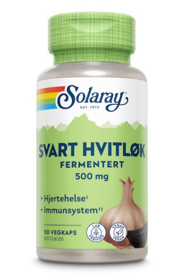 Solaray Svart Hvitløk 50 kapsler