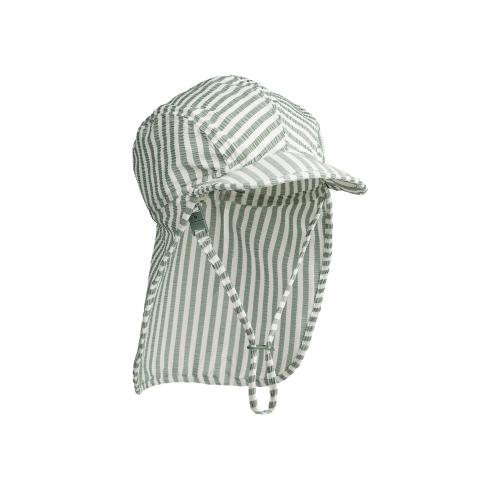 LIEWOOD - LUSIO SOLHATT Y/D STRIPE PEPPERMINT/CREME