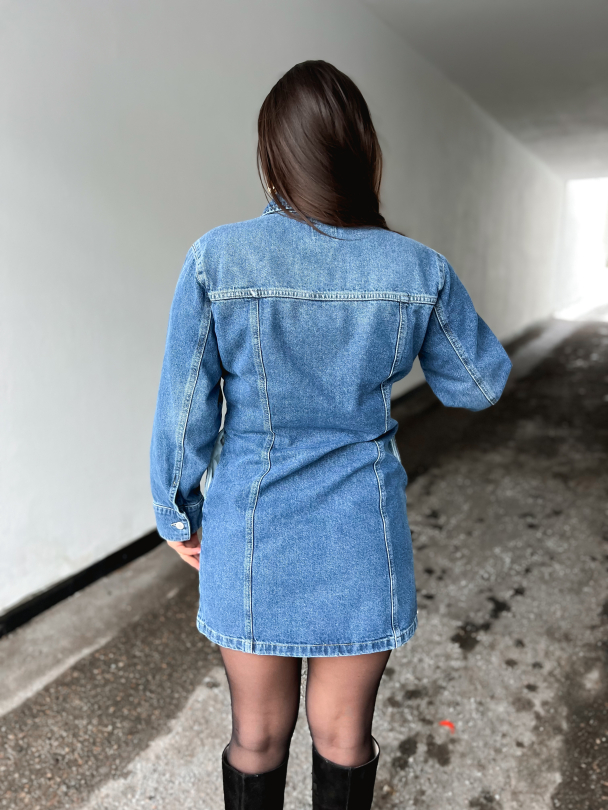 Kylie Dress - Denim Blue  - Image 3