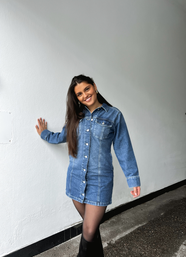Kylie Dress - Denim Blue  - Image 6
