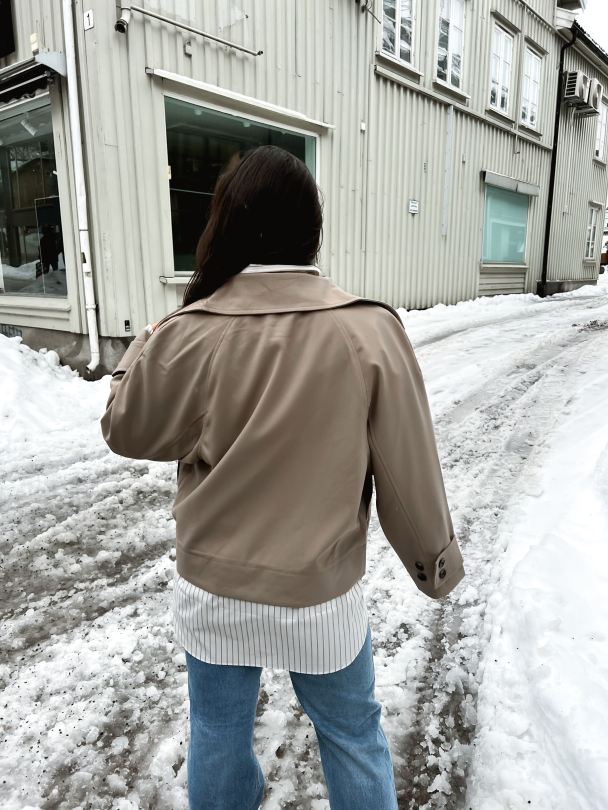 Silvia Trench Jacket - Roasted Cashew  - Image 3