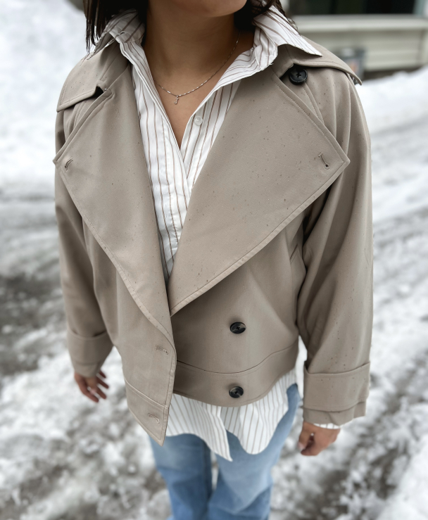 Silvia Trench Jacket - Roasted Cashew  - Image 1