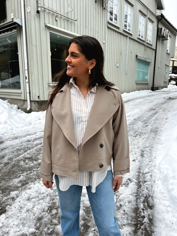 Silvia Trench Jacket - Roasted Cashew  - Image 5