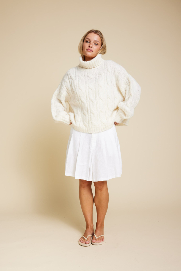 SCHOOL LINEN SKIRT - Image 1