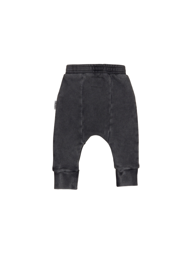 Pocket Drop Crotch Pant - Washed Black - Image 2