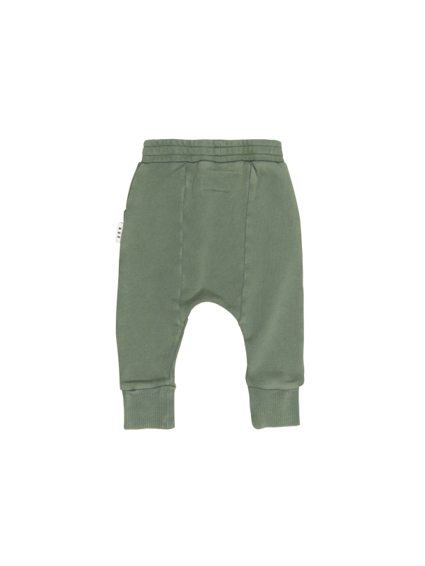 Pocket Drop Crotch Pant - Washed Green - Image 2