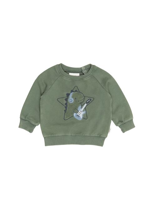HUXBABY | Dino Star Sweatshirt - Washed Green