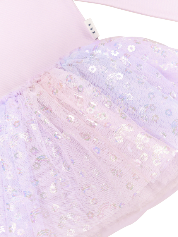 HUXBABY - RAINBOW RIB BALLET DRESS BRIGHT ORCHID - Image 3