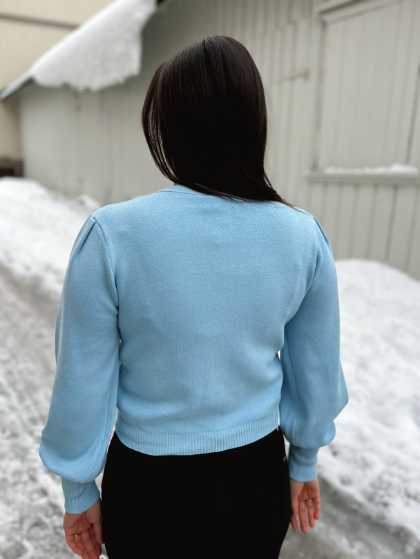 Fonny Knit Cardigan - Clear Sky - Image 3
