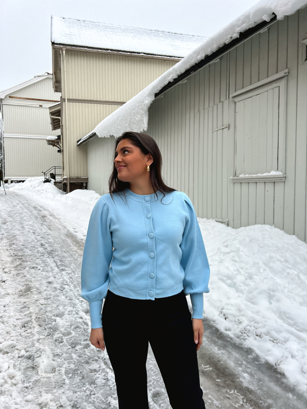 Fonny Knit Cardigan - Clear Sky - Image 4