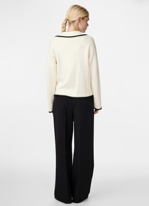 Stitch Knit Pullover - Birch/Detail Black  - Image 3