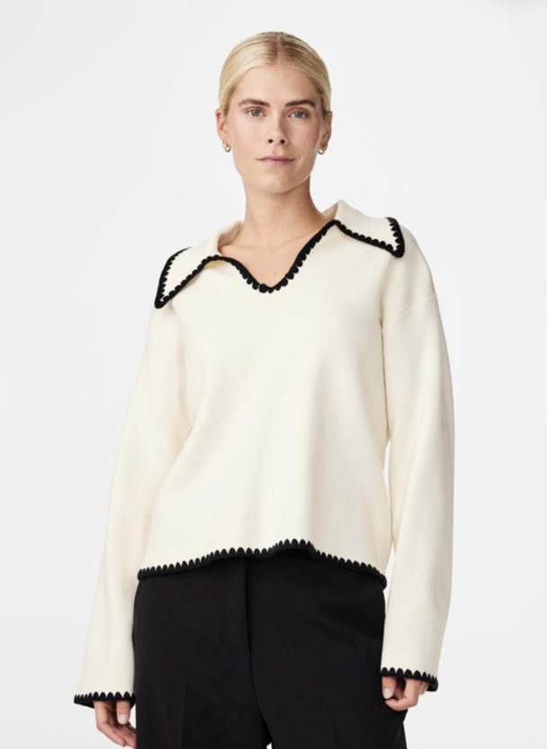 Stitch Knit Pullover - Birch/Detail Black  - Image 5