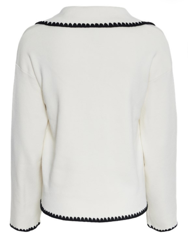 Stitch Knit Pullover - Birch/Detail Black  - Image 6