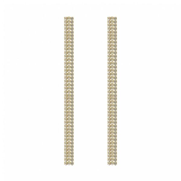 Ice Fall Earring Clear/Gold